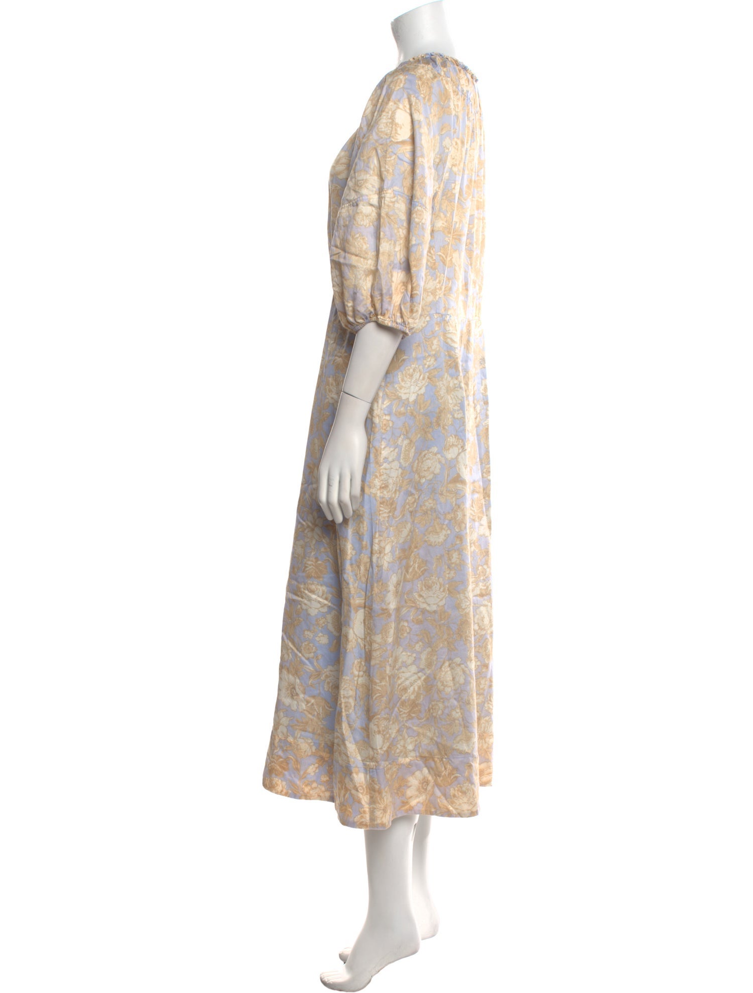Rebecca Taylor Floral Print Long Dress