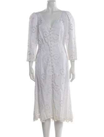 Rebecca Taylor Linen Long Dress