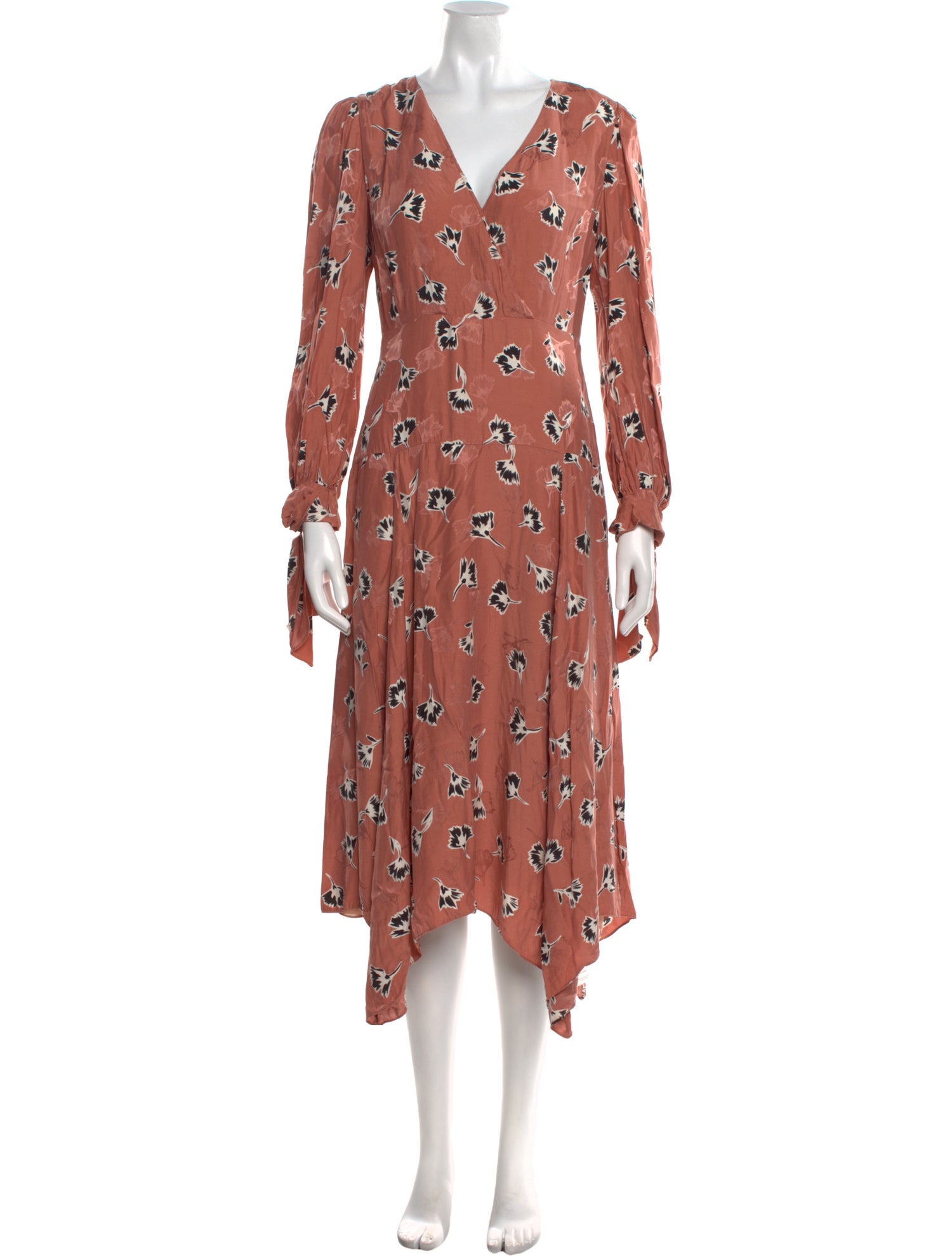 Rebecca Taylor Floral Print Long Dress