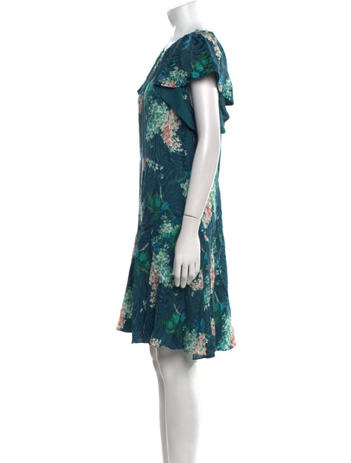 Rebecca Taylor Floral Print Knee-Length Dress