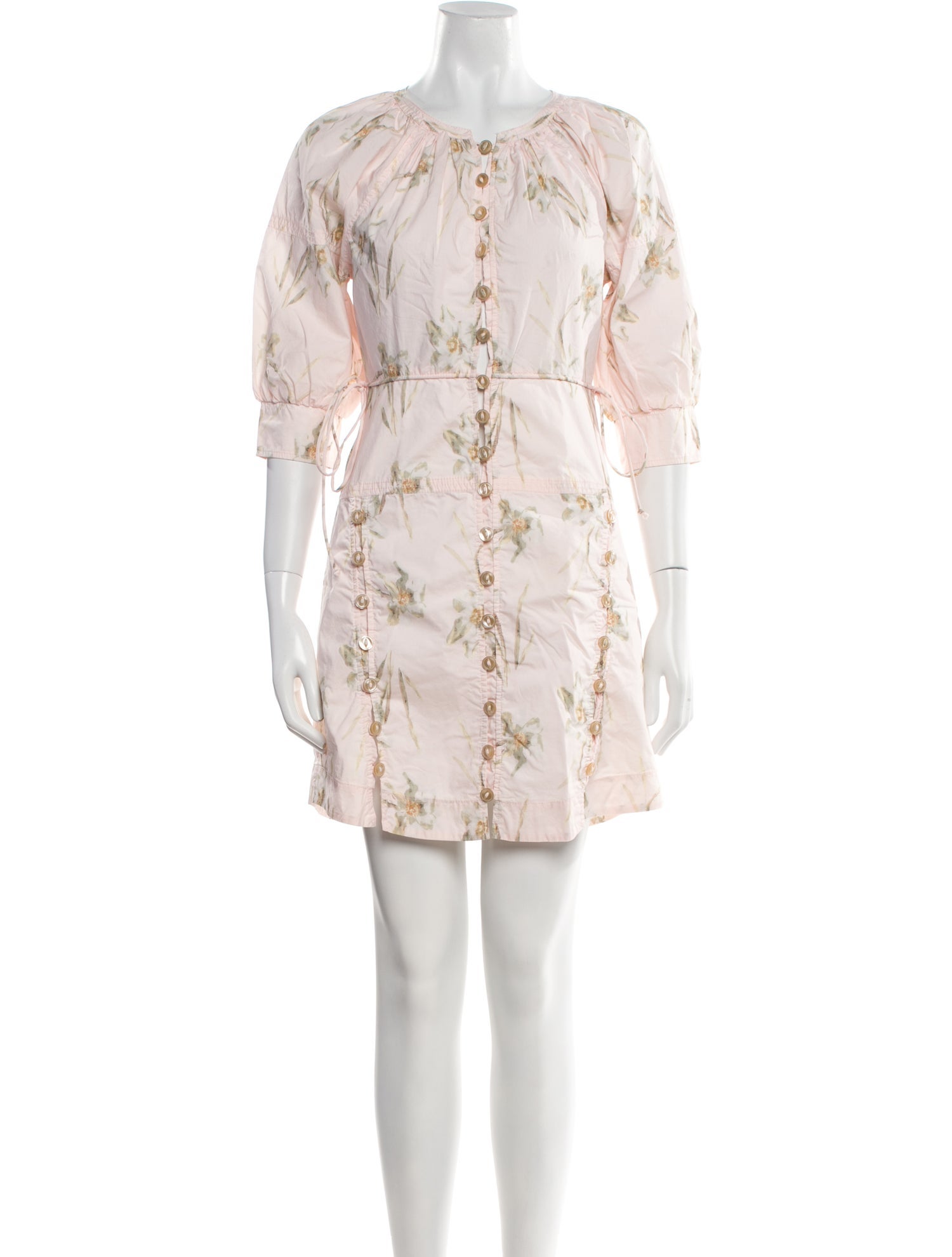 Rebecca Taylor Floral Print Knee-Length Dress