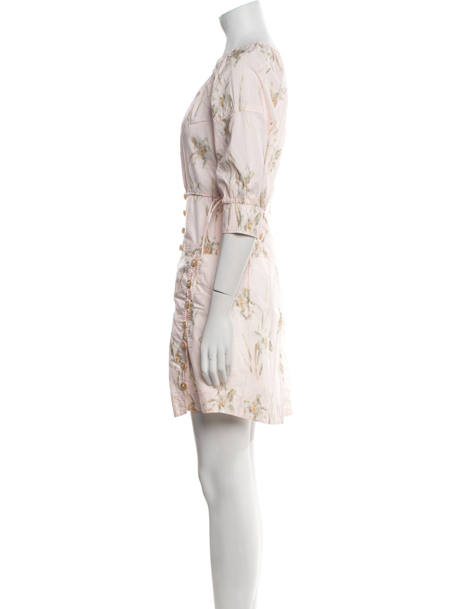 Rebecca Taylor Floral Print Knee-Length Dress