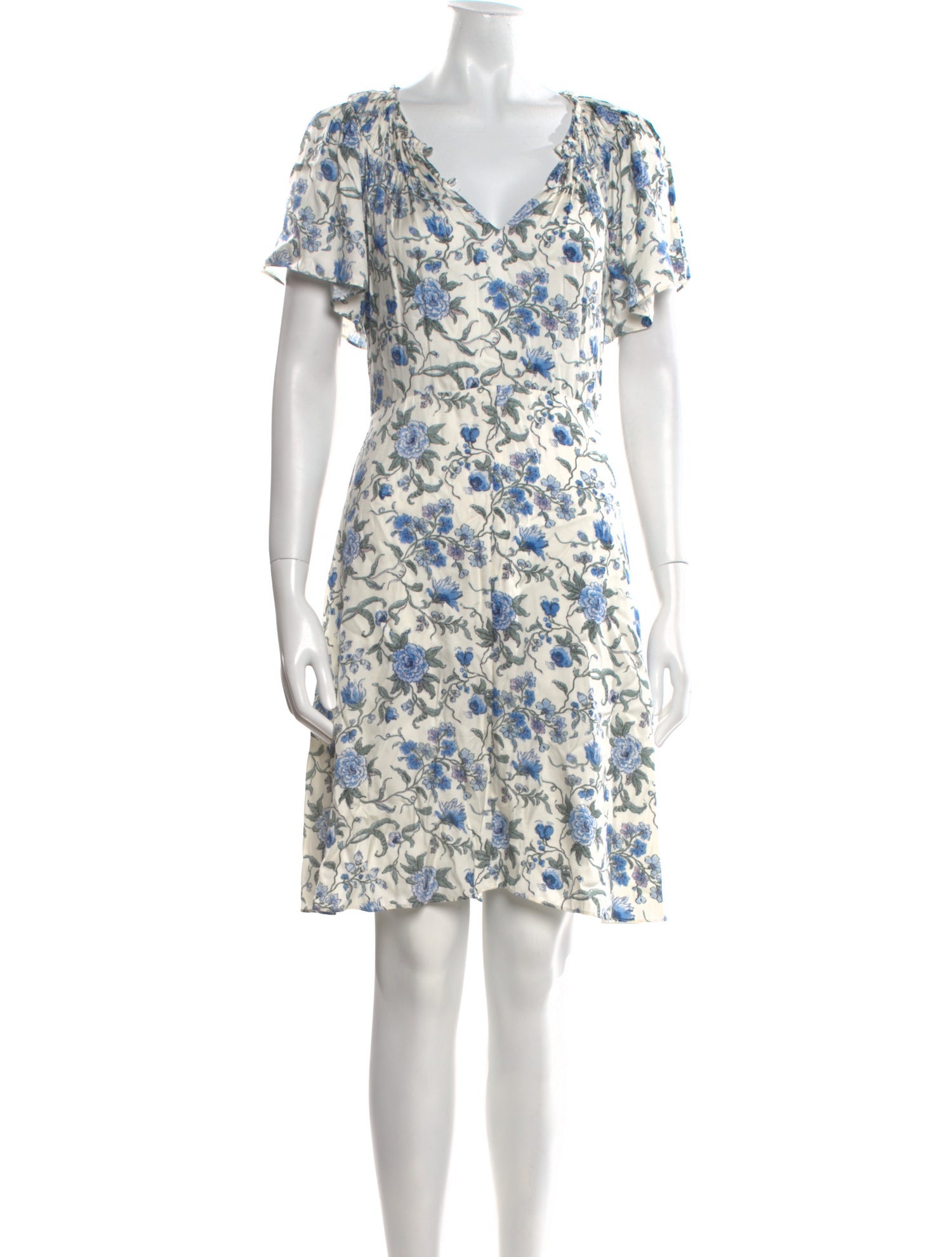 Rebecca Taylor Floral Print Knee-Length Dress
