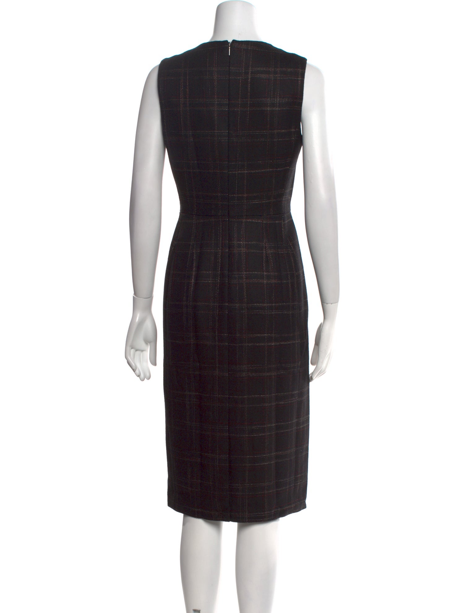 Rebecca Taylor Scoop Neck Midi Length Dress