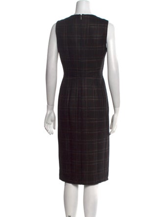 Rebecca Taylor Scoop Neck Midi Length Dress