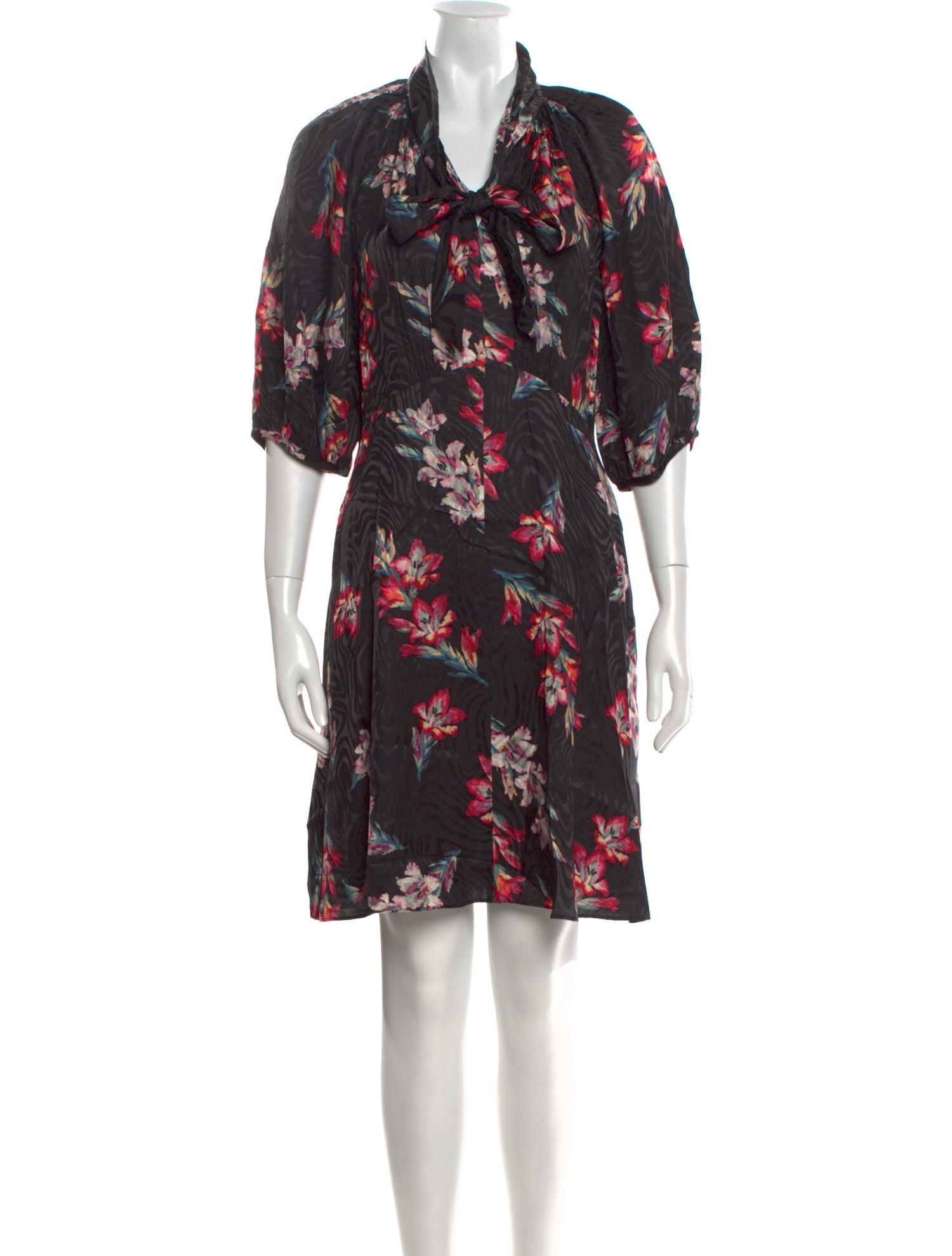 Rebecca Taylor Floral Print Knee-Length Dress