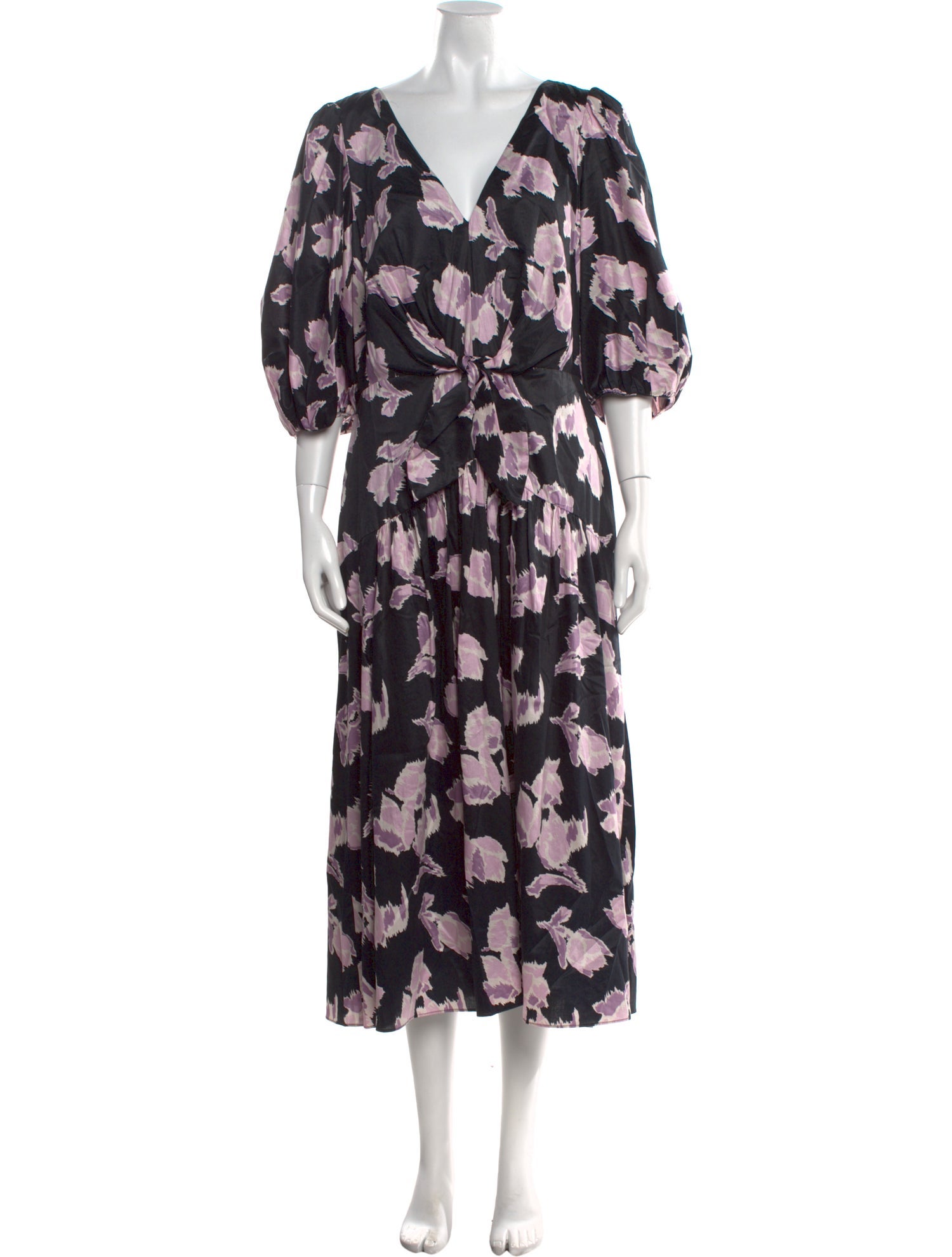 Rebecca Taylor Floral Print Long Dress