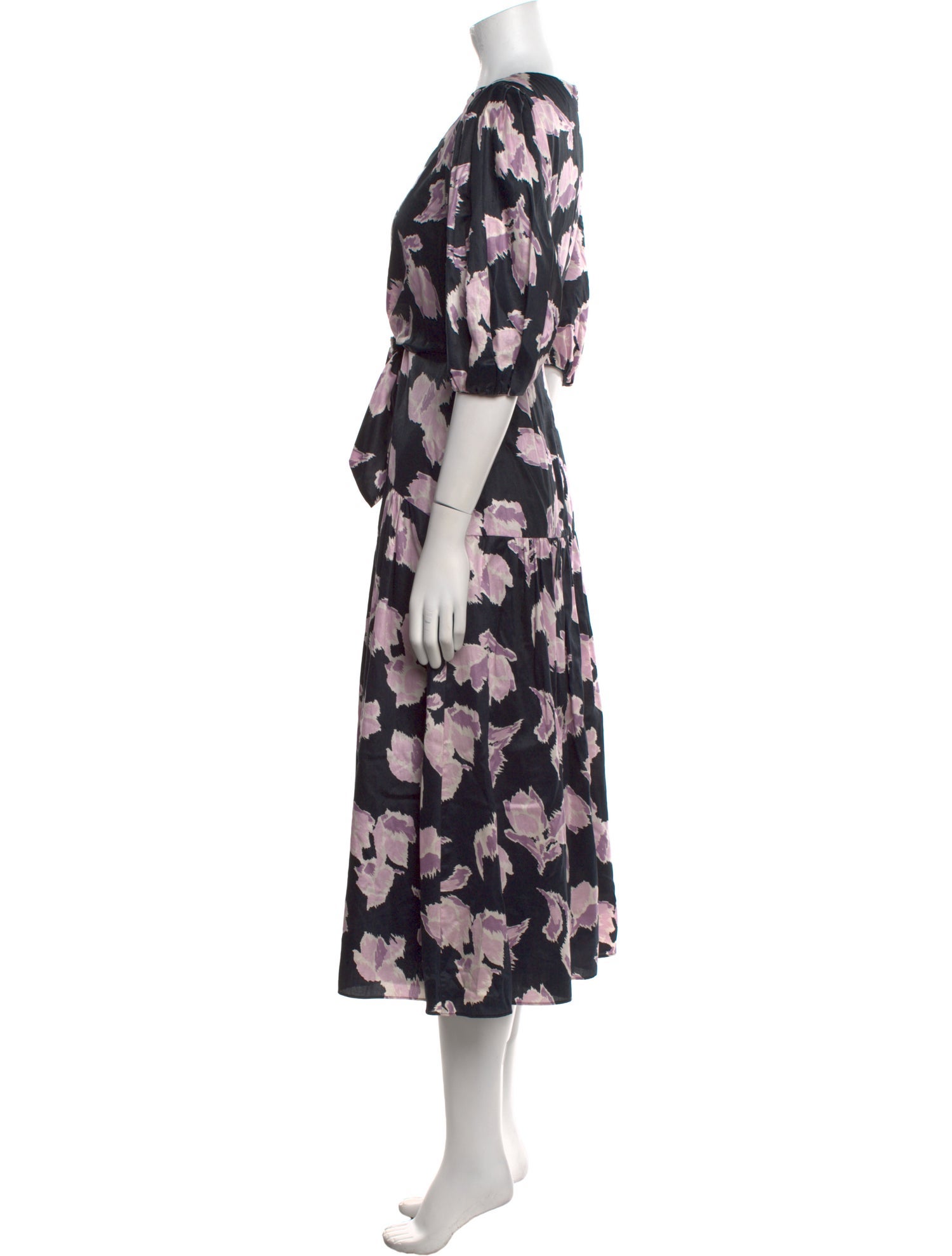 Rebecca Taylor Floral Print Long Dress