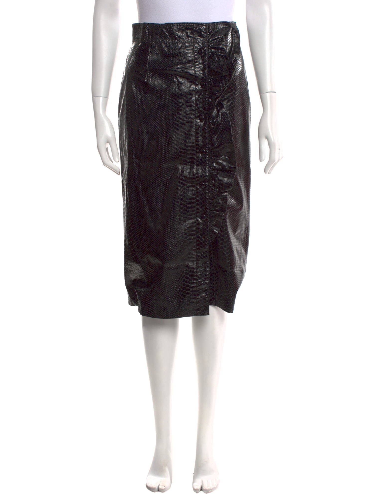 Rebecca Taylor Animal Print Midi Length Skirt