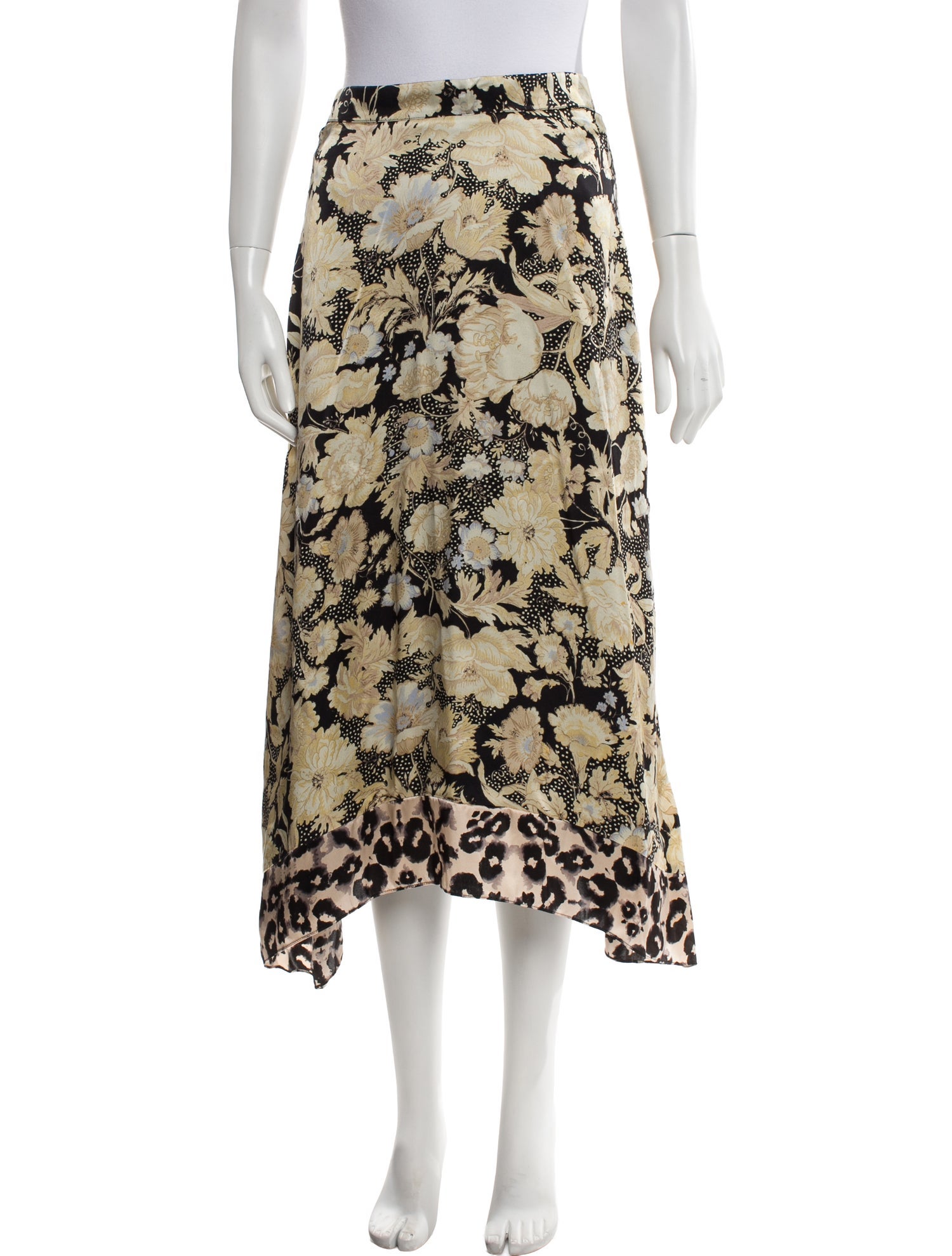 Rebecca Taylor Silk Midi Length Skirt