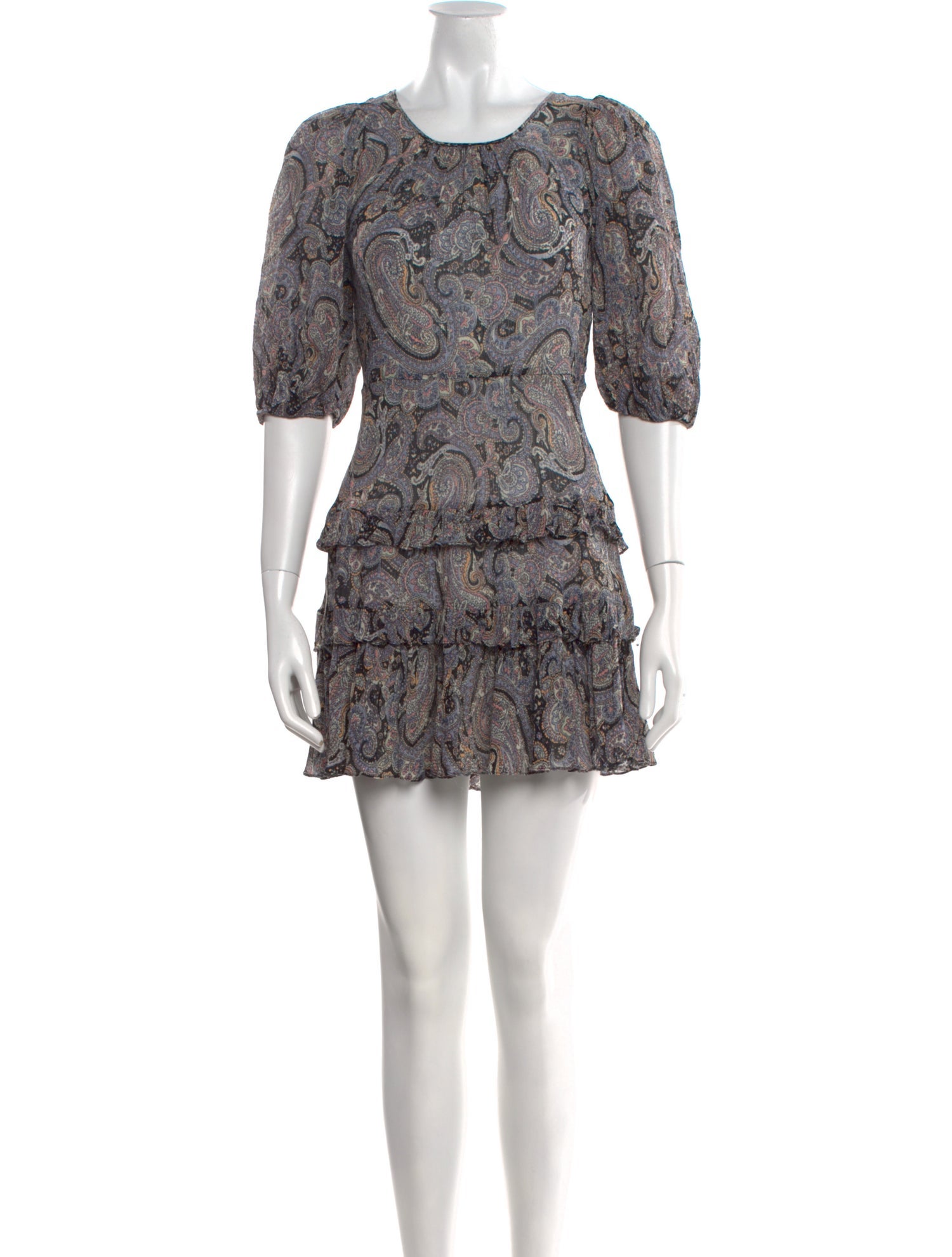 Rebecca Taylor Paisley Print Mini Dress