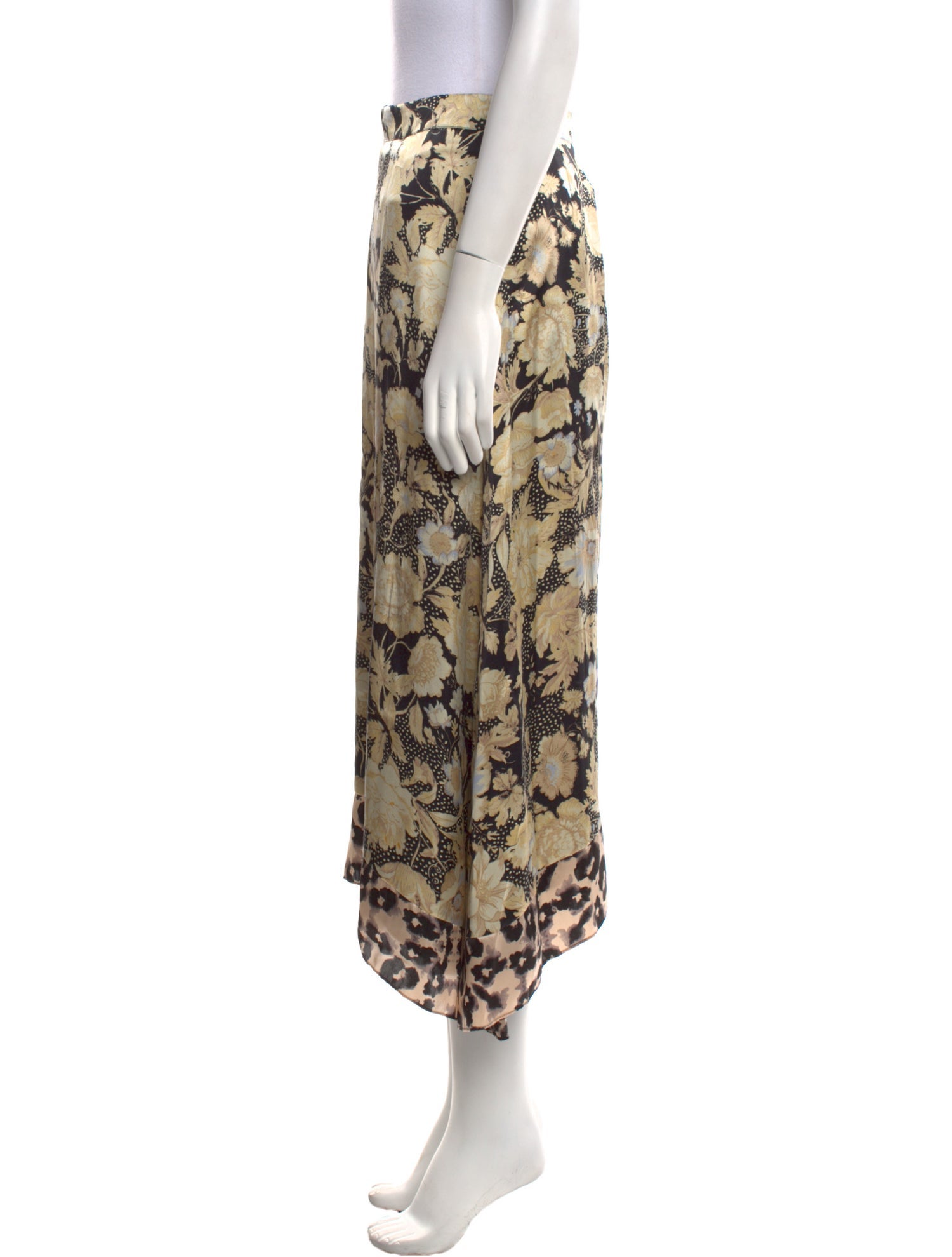 Rebecca Taylor Silk Midi Length Skirt