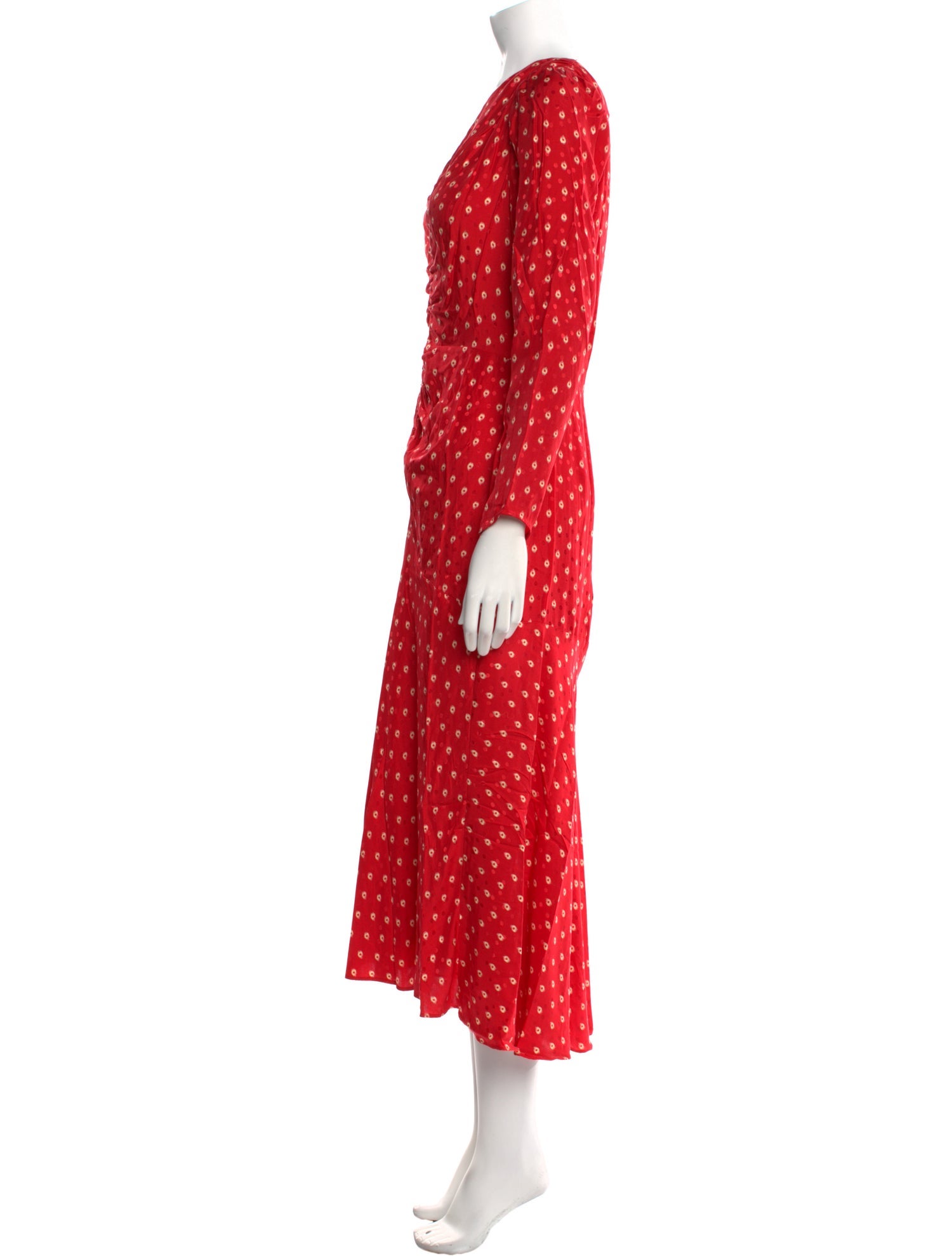Rebecca Taylor Polka Dot Print Long Dress