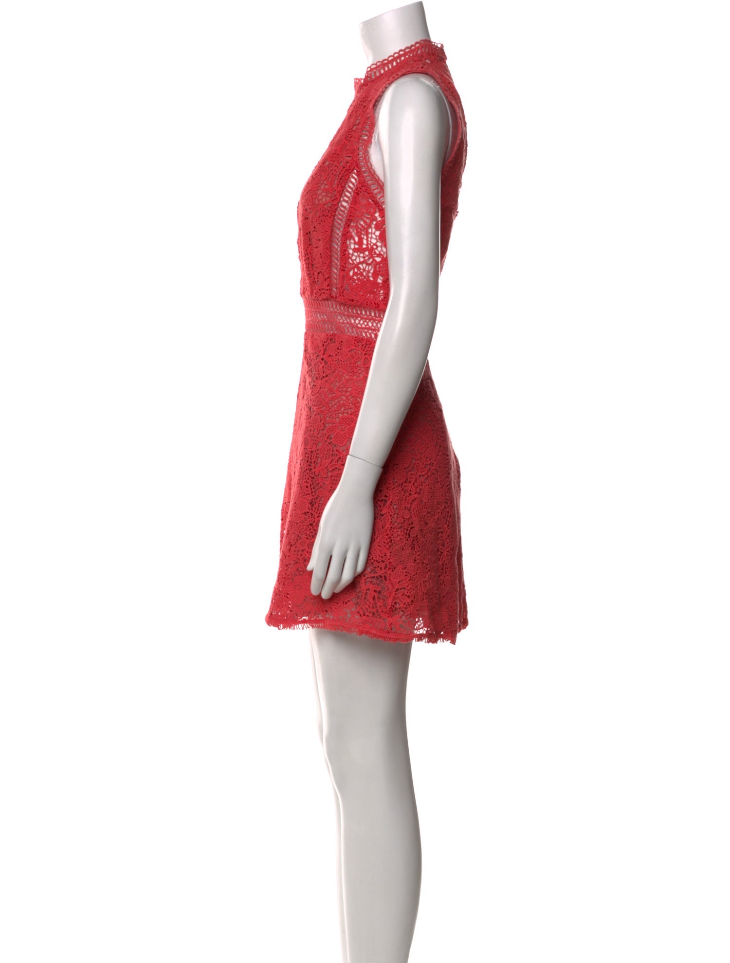 Rebecca Taylor Lace Pattern Mini Dress