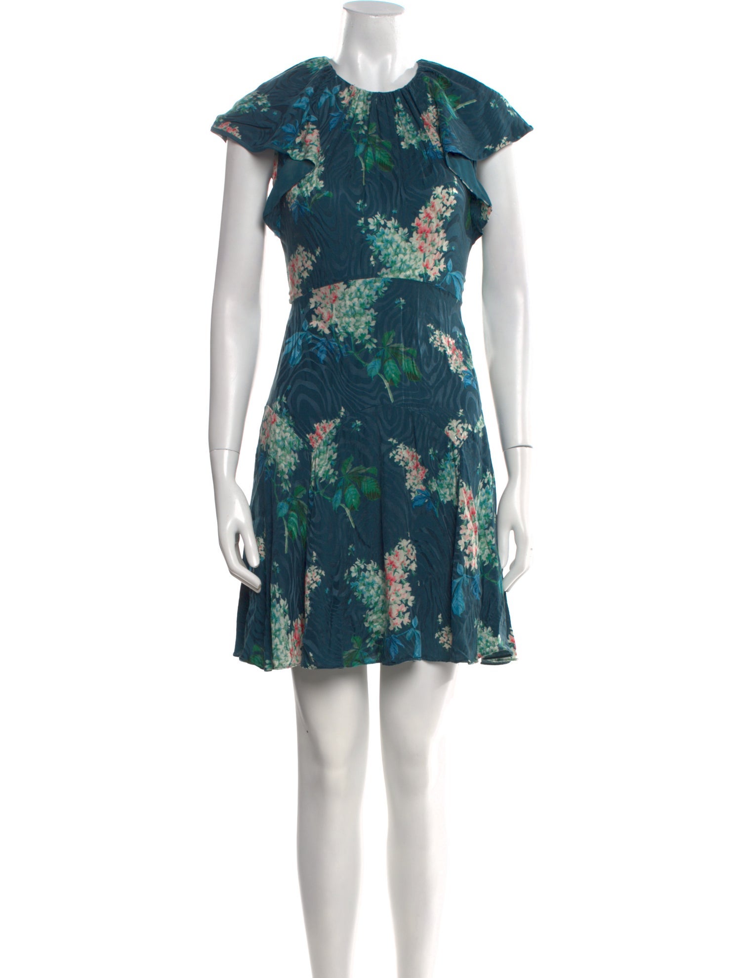 Rebecca Taylor Floral Print Mini Dress