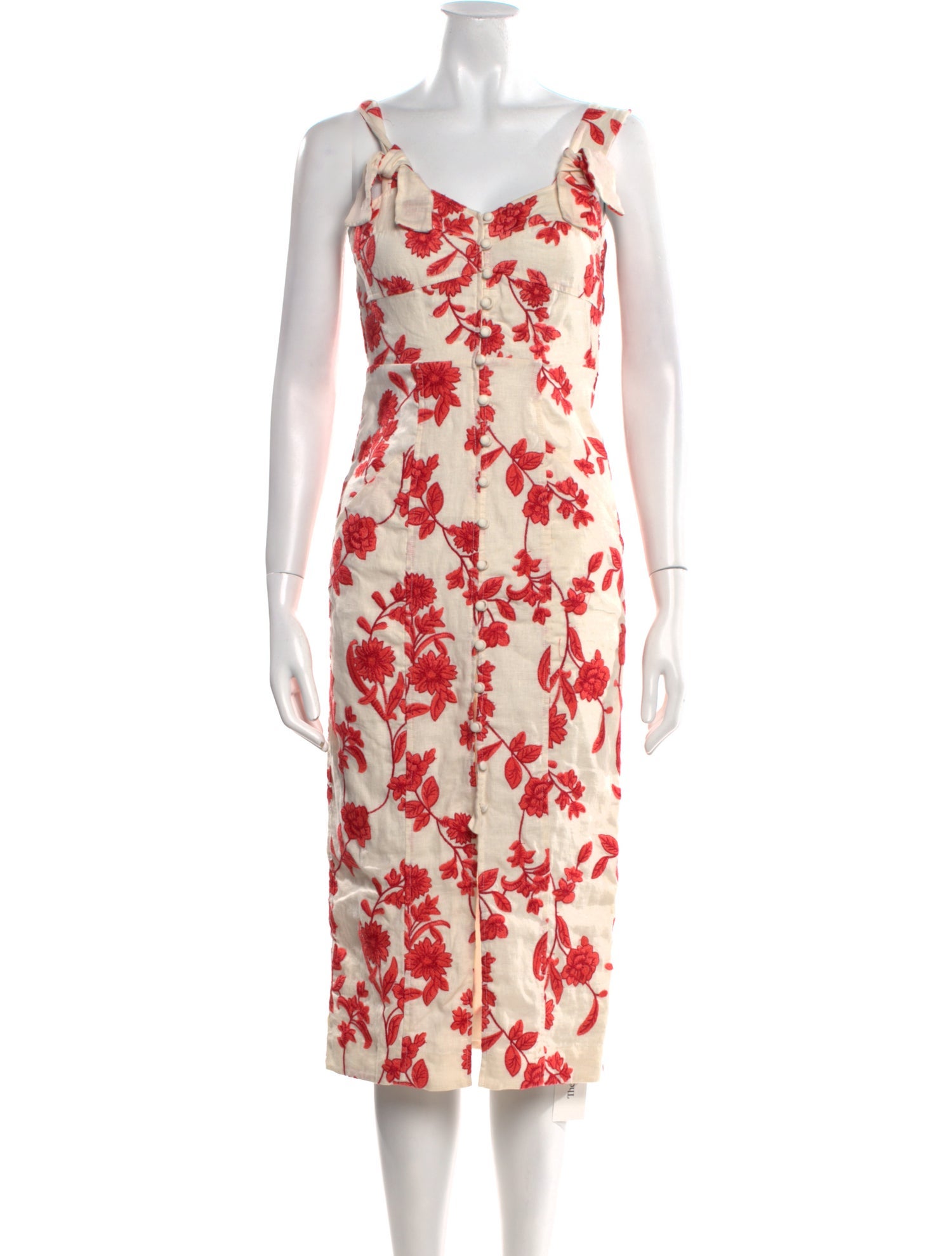 Rebecca Taylor Linen Midi Length Dress