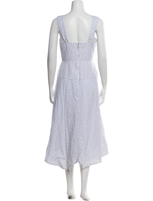 Rebecca Taylor Striped Midi Length Dress