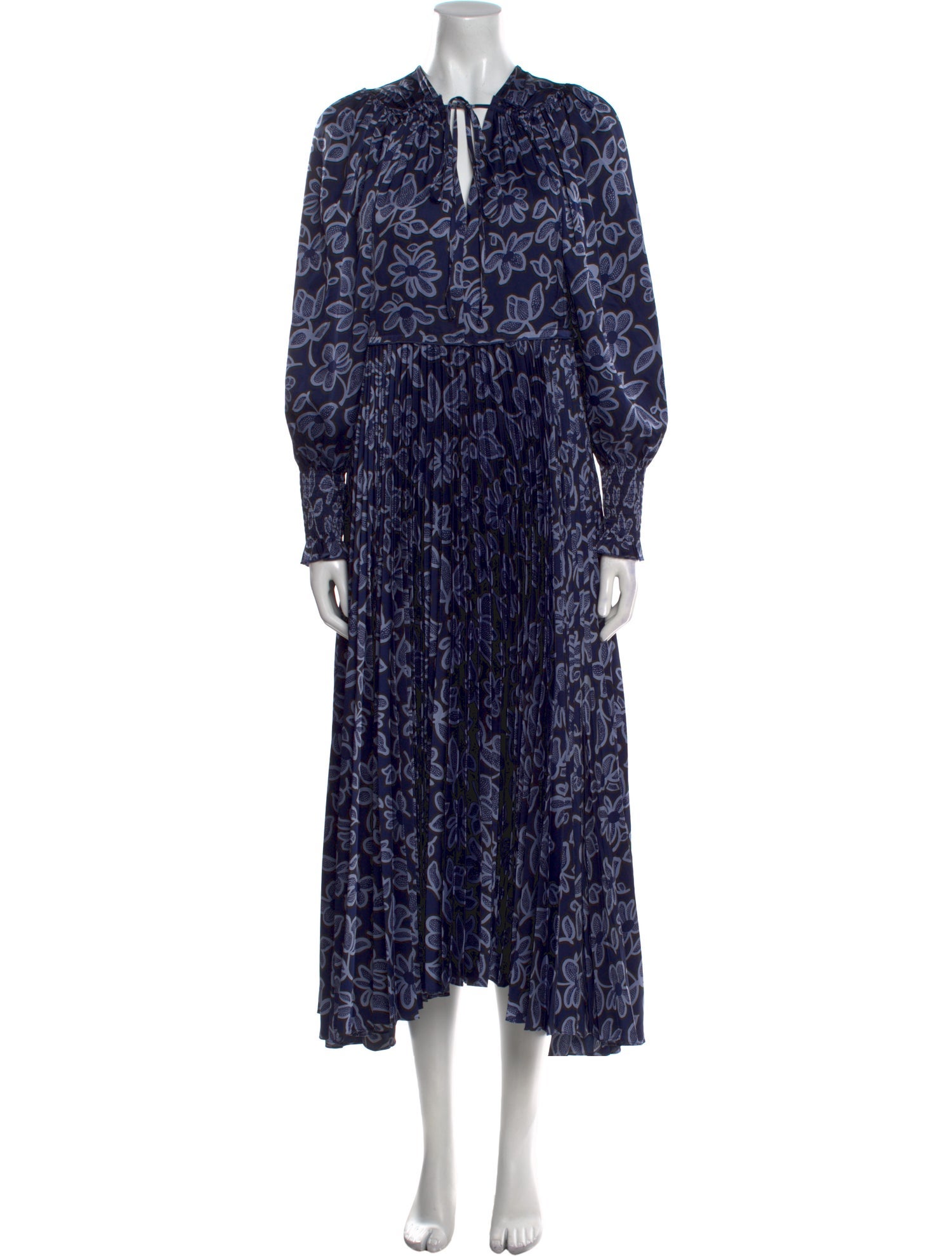 Rebecca Taylor Floral Print Long Dress