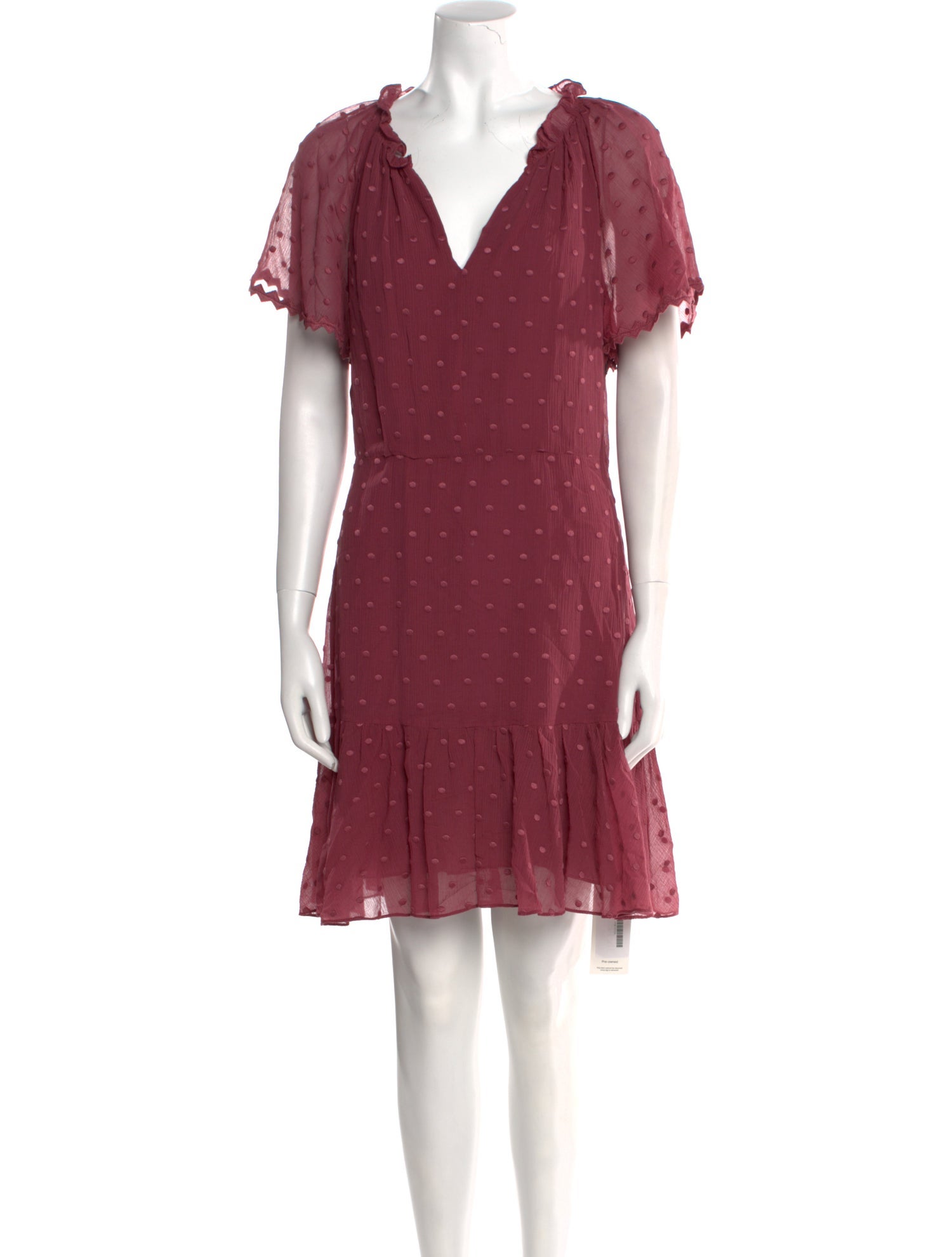 Rebecca Taylor Polka Dot Print Mini Dress