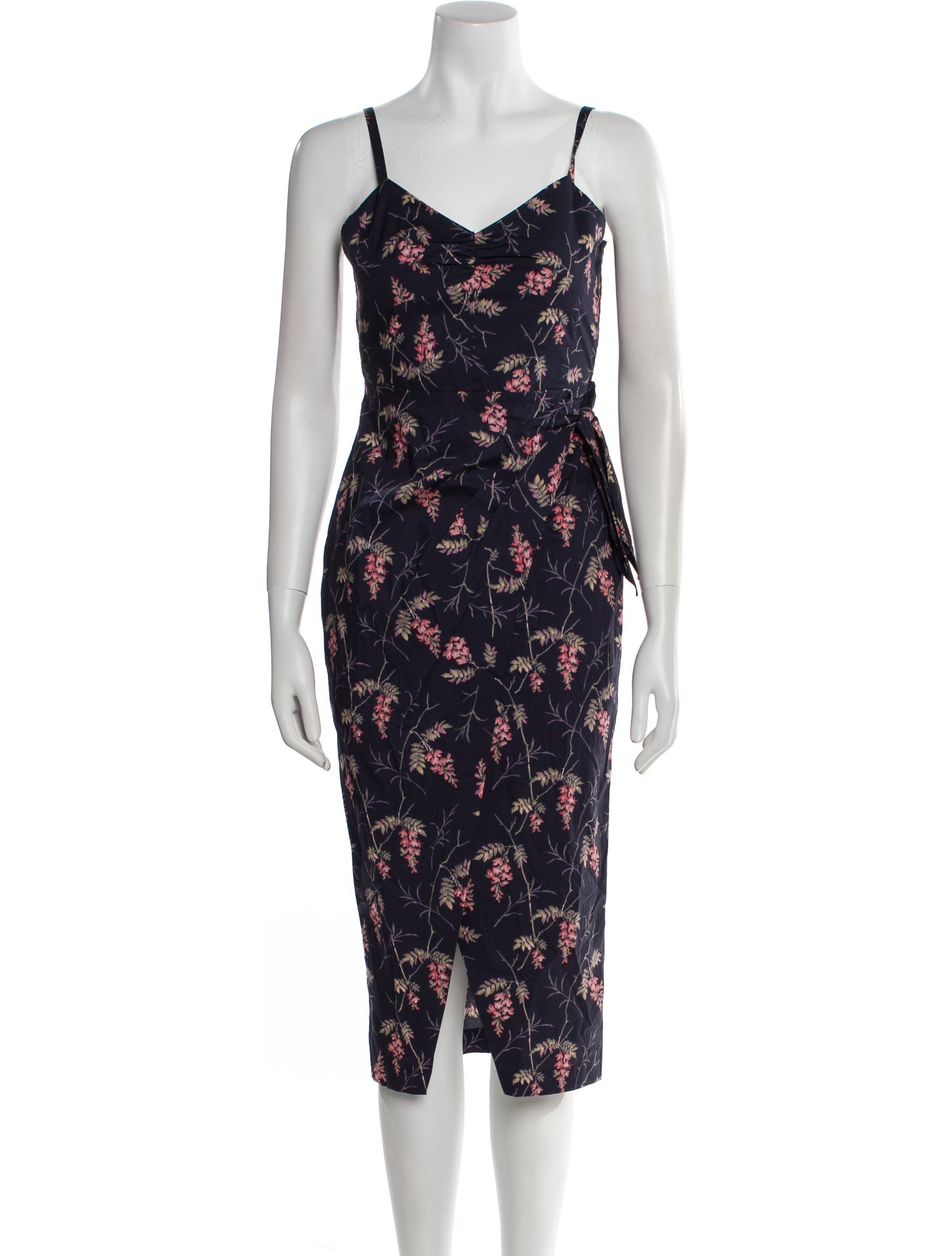 Rebecca Taylor Floral Print Midi Length Dress