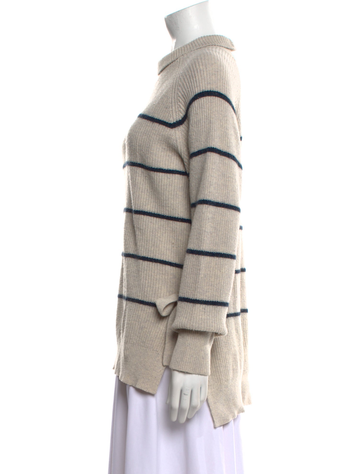 Rebecca Taylor Striped Crew Neck Sweater