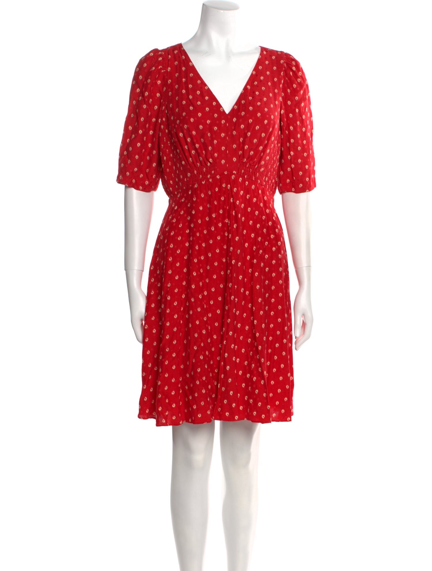 Rebecca Taylor Polka Dot Print Mini Dress