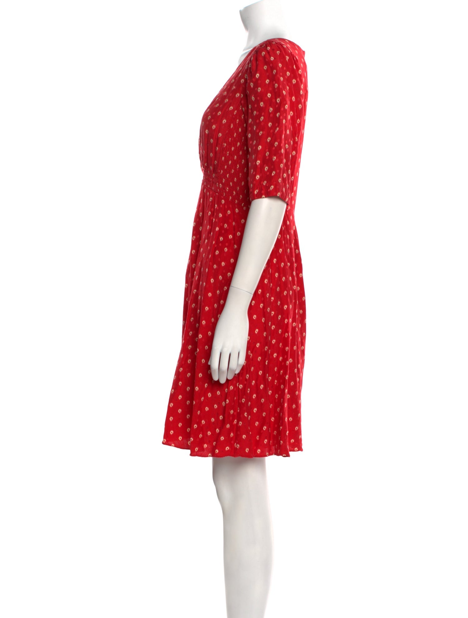 Rebecca Taylor Polka Dot Print Mini Dress