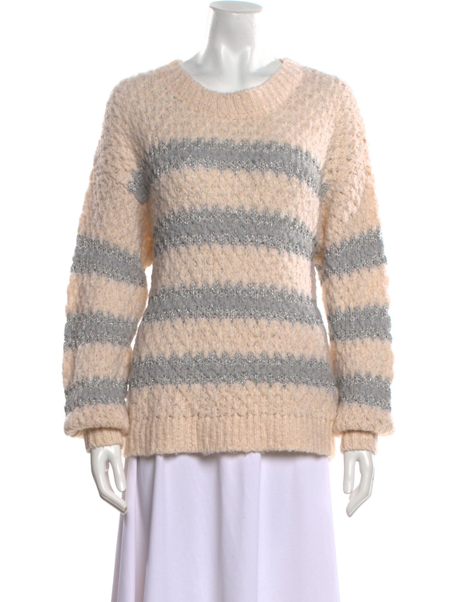 Rebecca Taylor Striped Scoop Neck Sweater w/ Tags