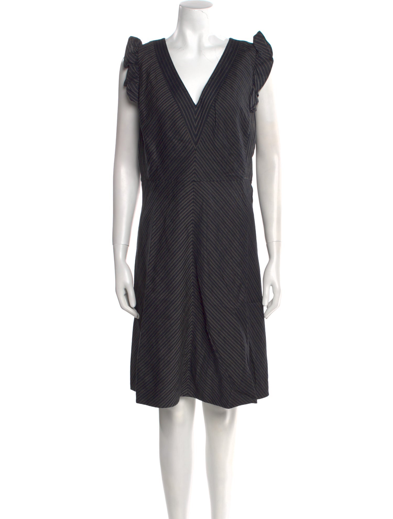 Rebecca Taylor Striped Knee-Length Dress