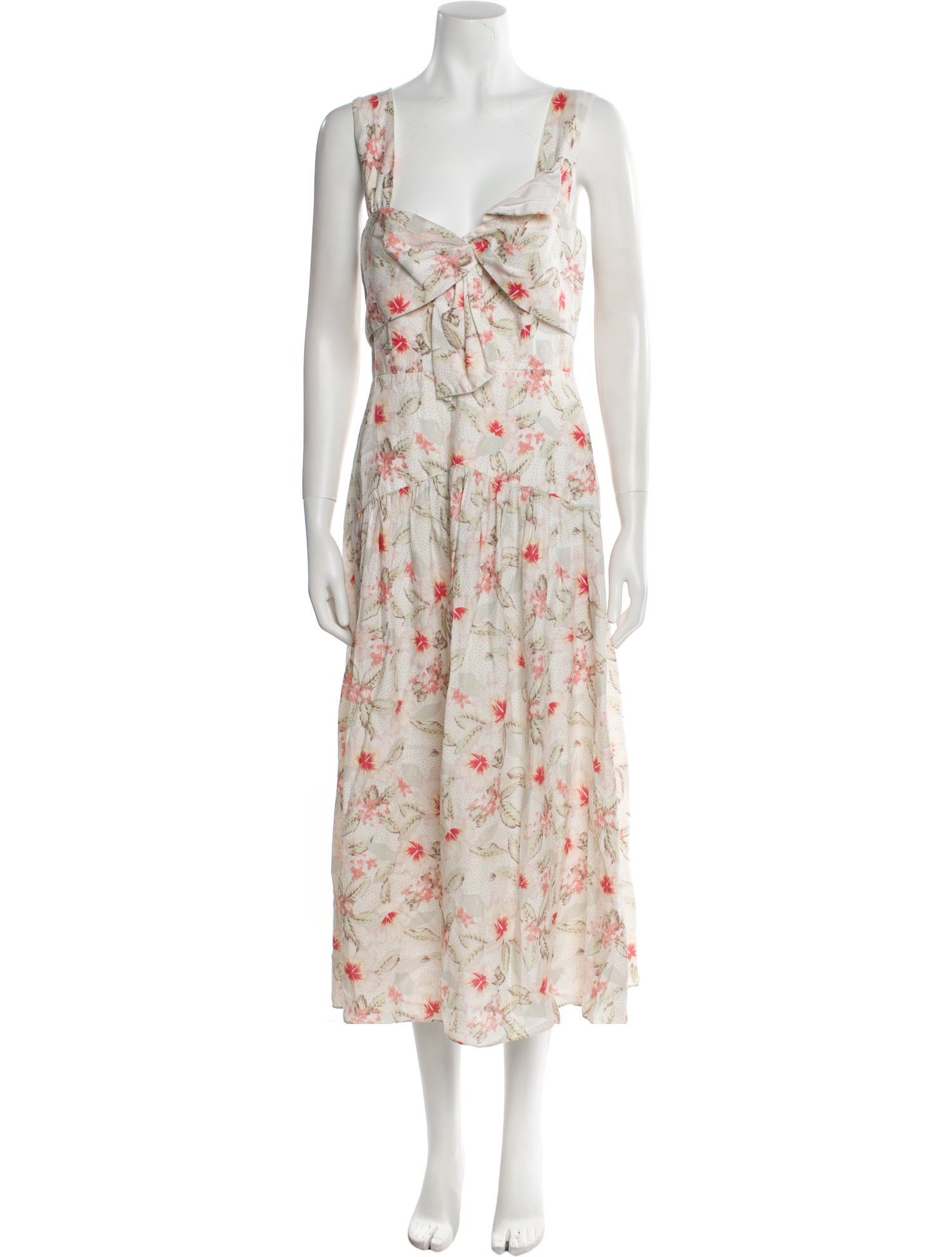 Rebecca Taylor Floral Print Long Dress