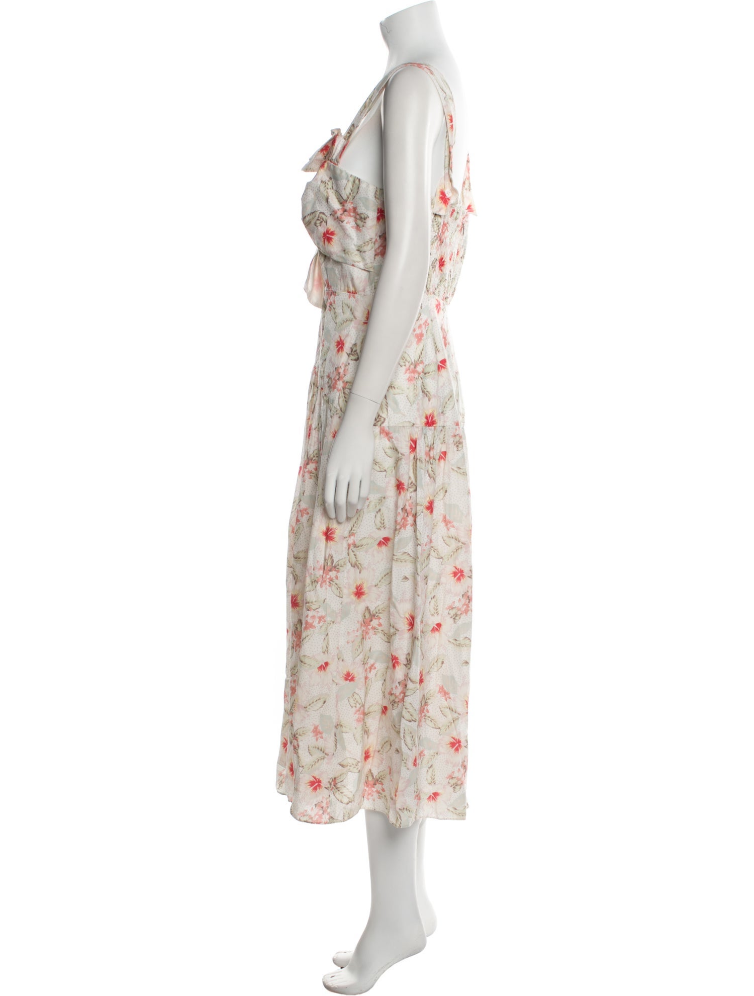 Rebecca Taylor Floral Print Long Dress