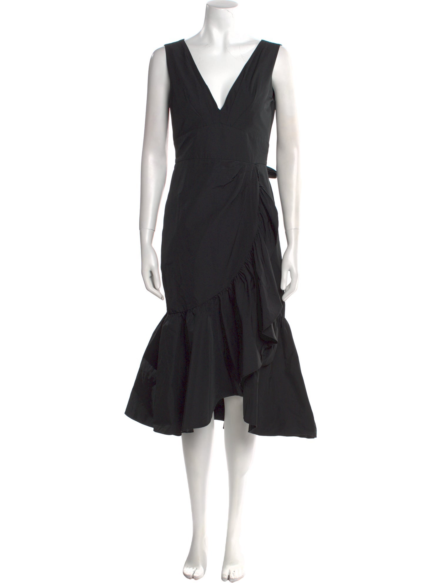 Rebecca Taylor V-Neck Midi Length Dress