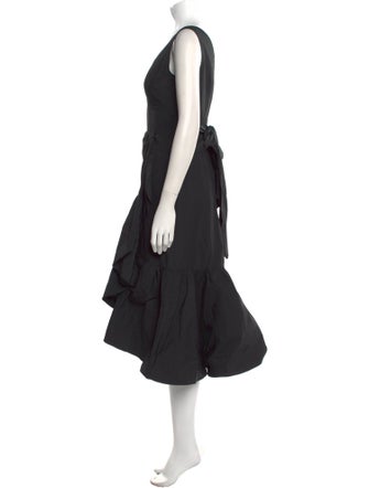 Rebecca Taylor V-Neck Midi Length Dress