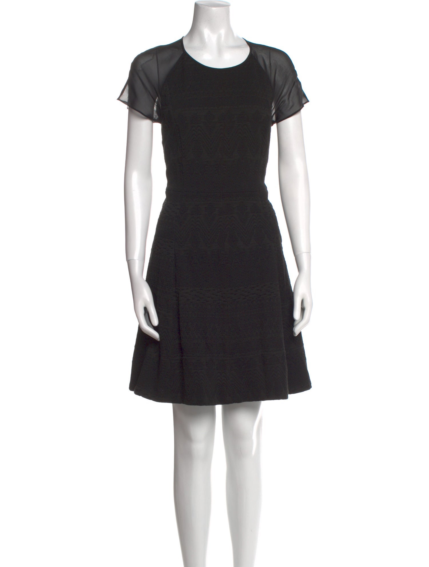 Rebecca Taylor Scoop Neck Mini Dress