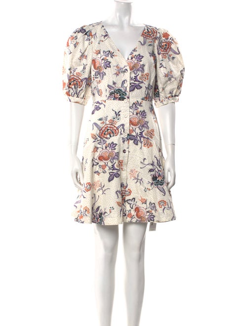Rebecca Taylor Floral Print Mini Dress