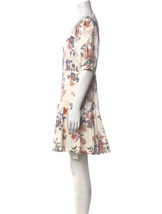 Rebecca Taylor Floral Print Mini Dress
