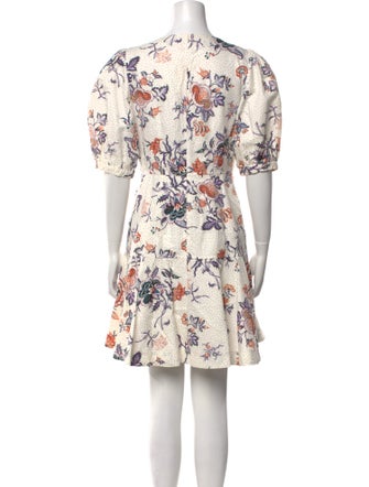 Rebecca Taylor Floral Print Mini Dress