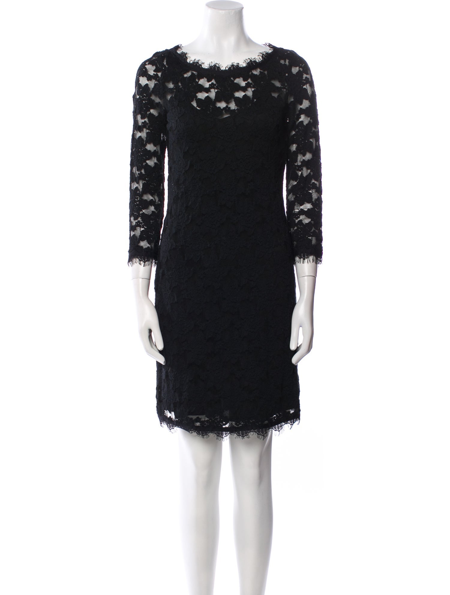 Rebecca Taylor Lace Pattern Mini Dress