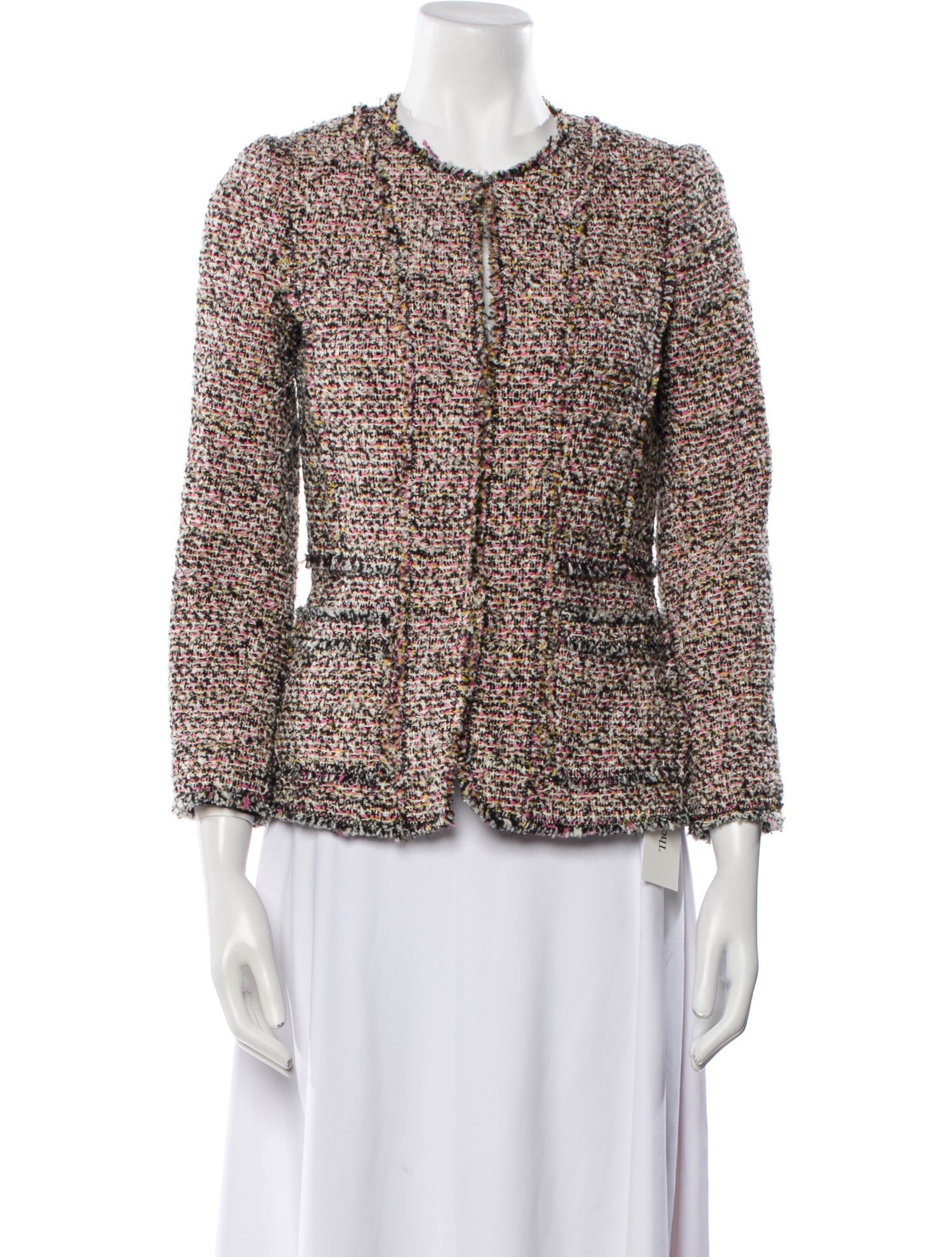 Rebecca Taylor Wool Tweed Pattern Evening Jacket