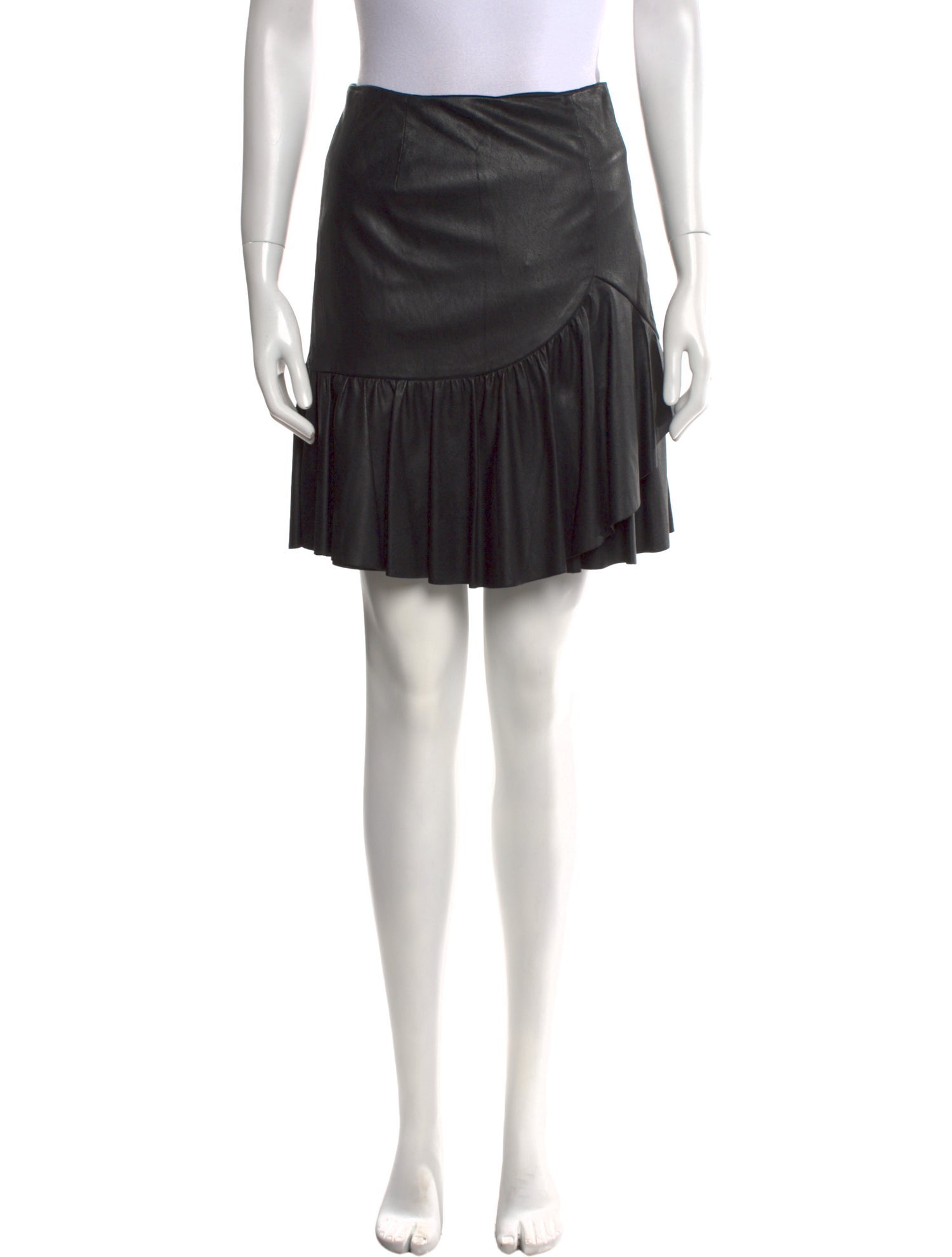 Rebecca Taylor Pleated Accents Mini Skirt