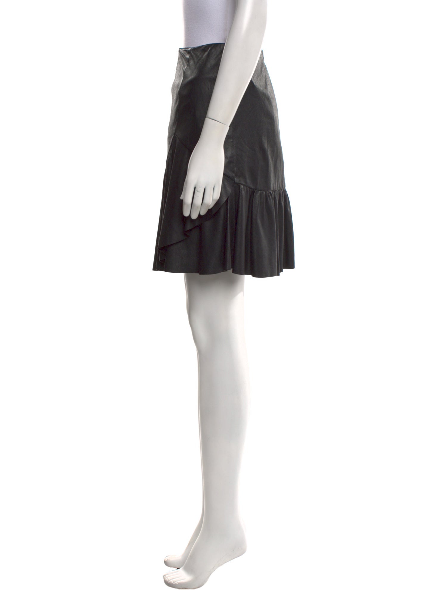 Rebecca Taylor Pleated Accents Mini Skirt