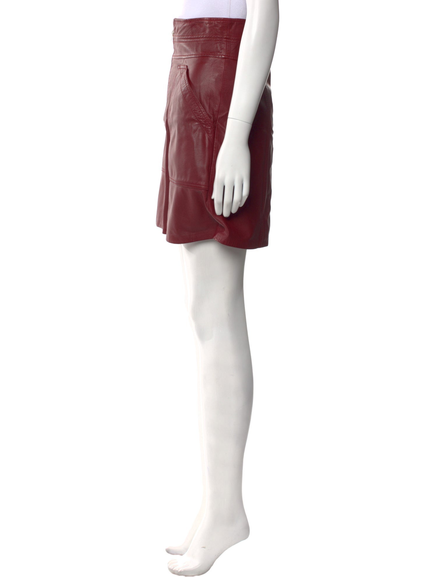 Rebecca Taylor Lamb Leather Mini Skirt