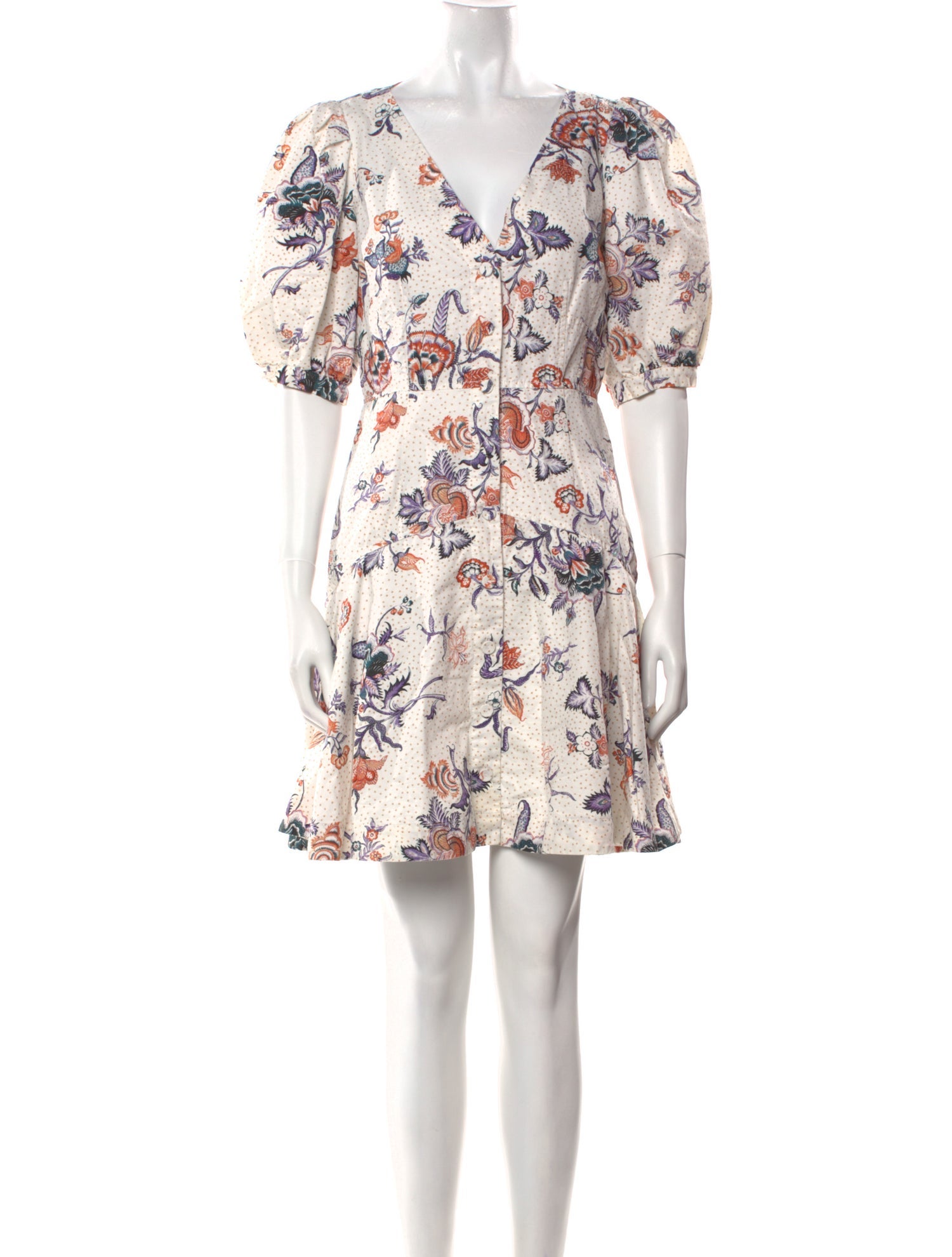Rebecca Taylor Floral Print Mini Dress