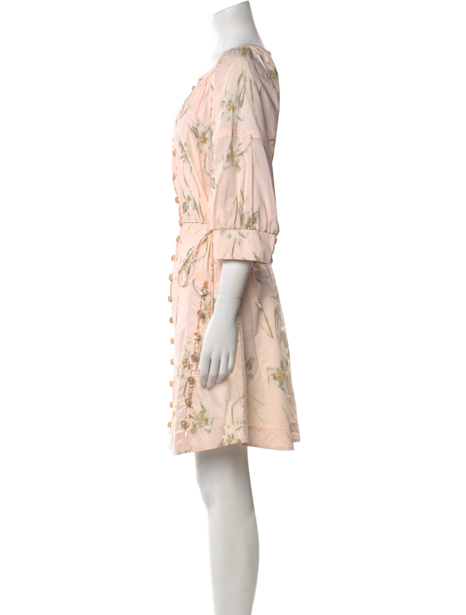 Rebecca Taylor Floral Print Mini Dress