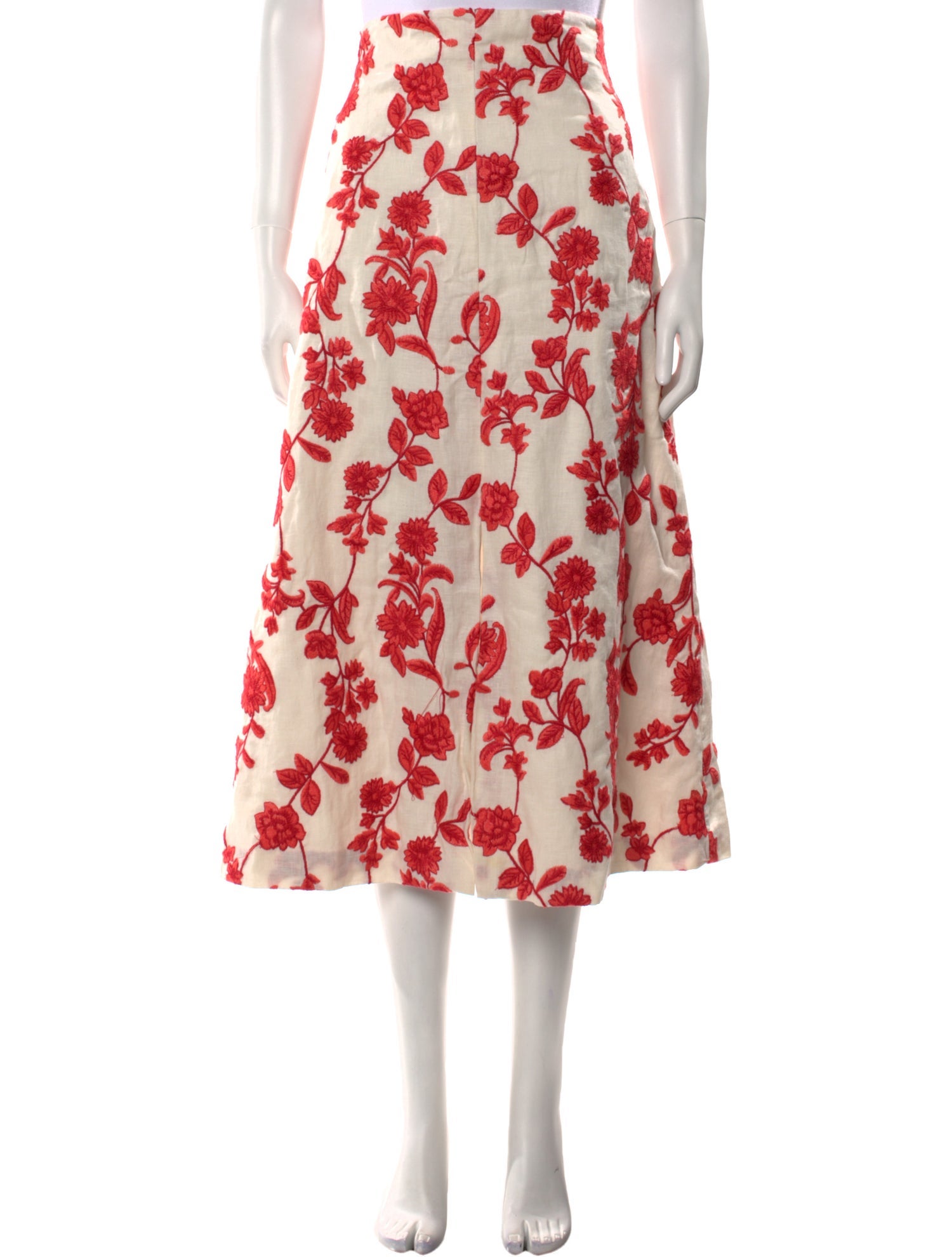 Rebecca Taylor Linen Midi Length Skirt