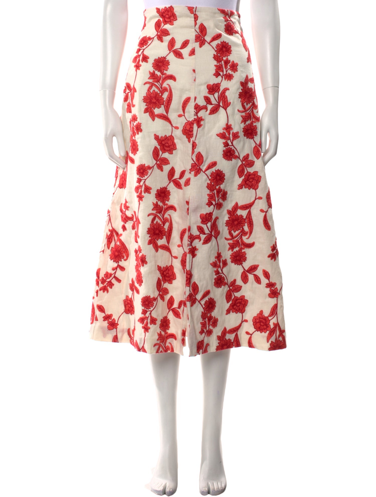 Rebecca Taylor Linen Midi Length Skirt