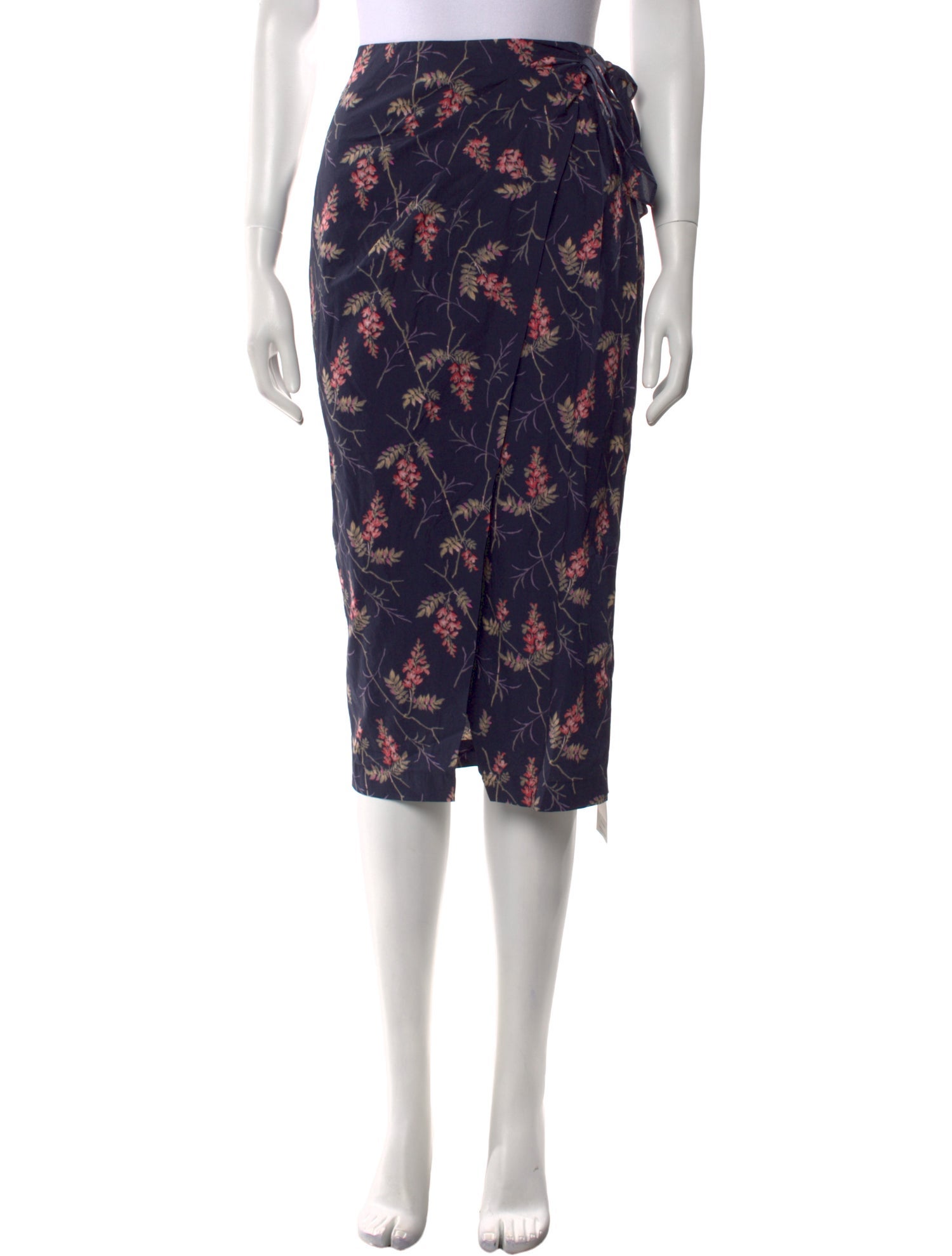 Rebecca Taylor Floral Print Midi Length Skirt