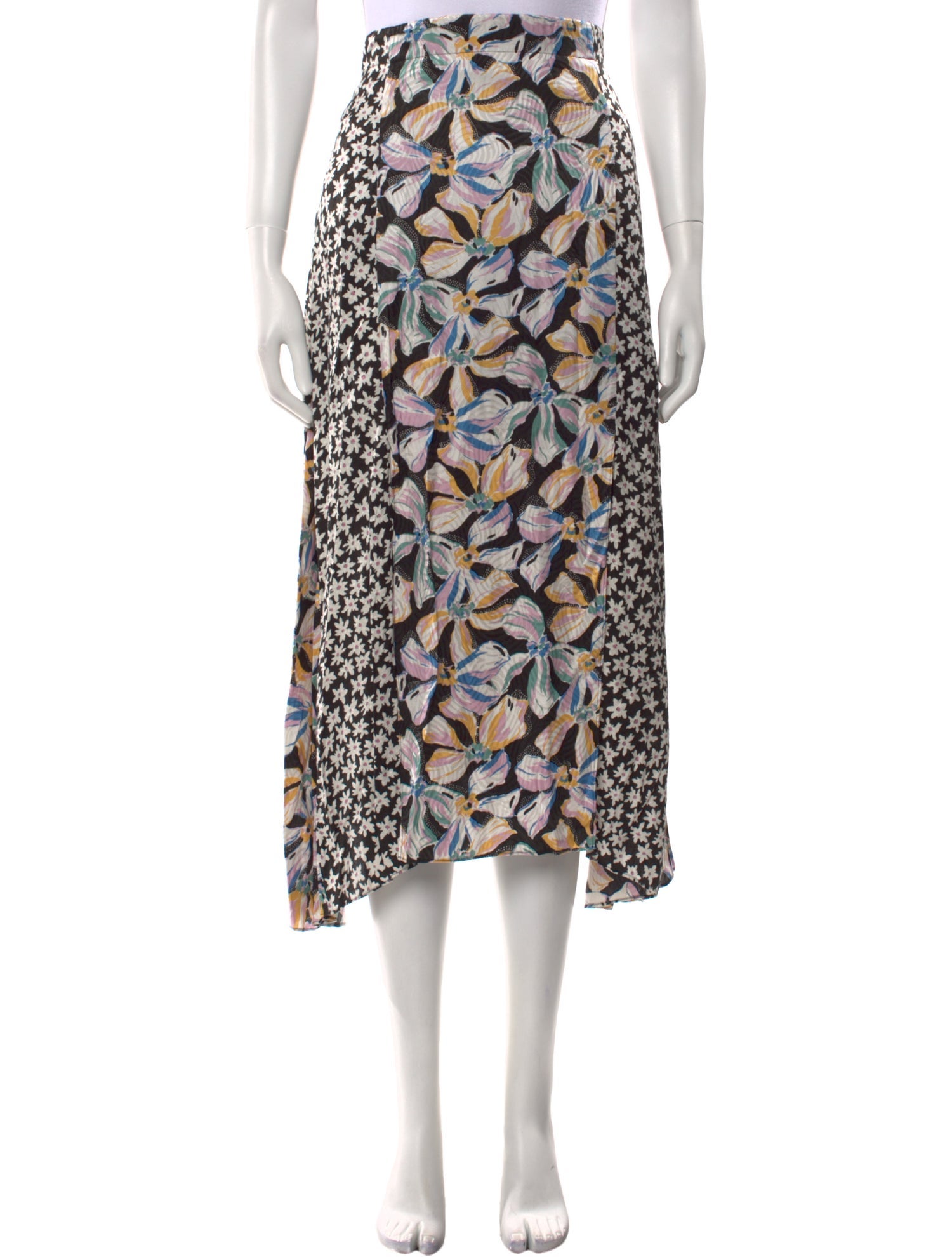 Rebecca Taylor Printed Midi Length Skirt