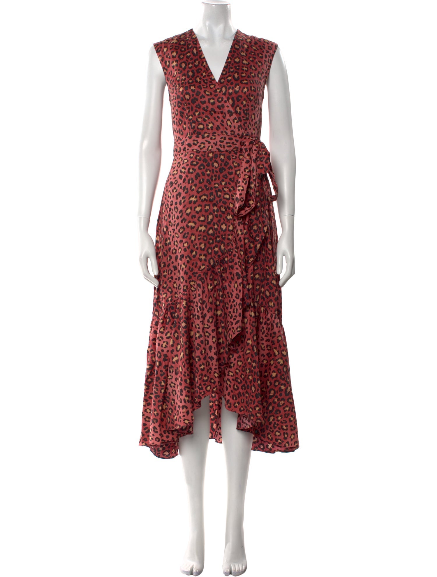Rebecca Taylor Animal Print Long Dress