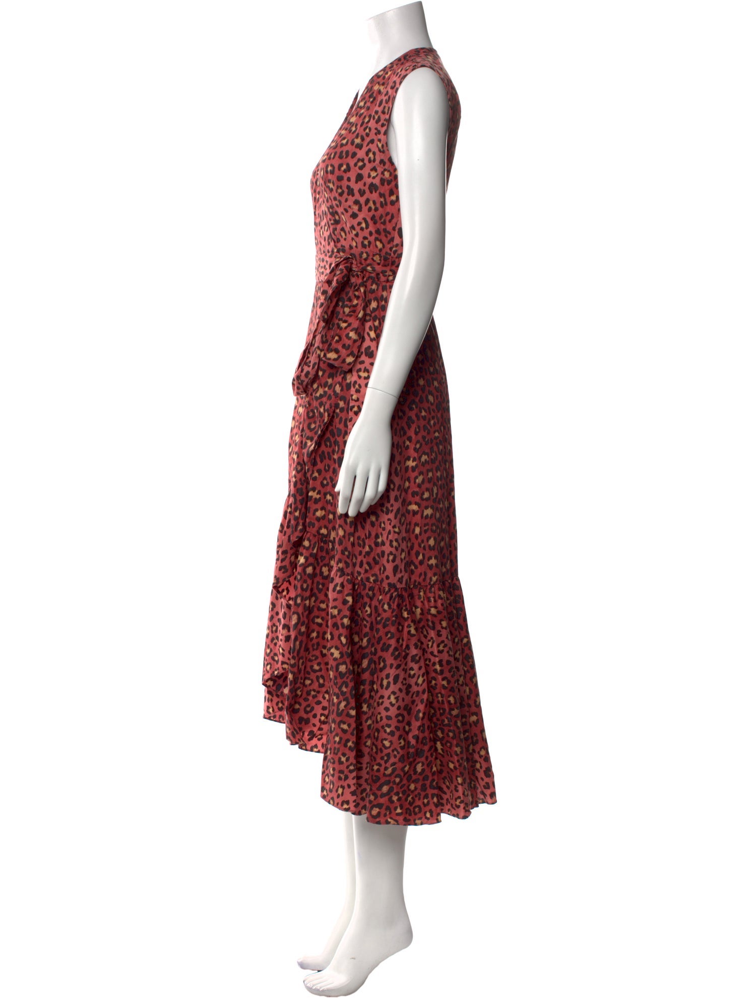 Rebecca Taylor Animal Print Long Dress